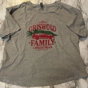 Women's Griswold Family Christmas Gray T-Shirt